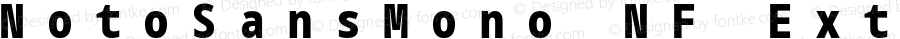 Noto Sans Mono ExtraCondensed Black Nerd Font Complete Mono Windows Compatible