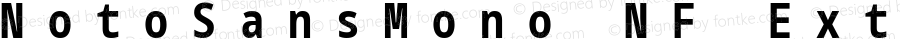Noto Sans Mono ExtraCondensed Bold Nerd Font Complete Mono Windows Compatible