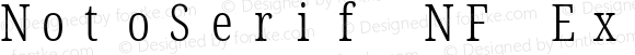 NotoSerif NF ExtraCondensed Light