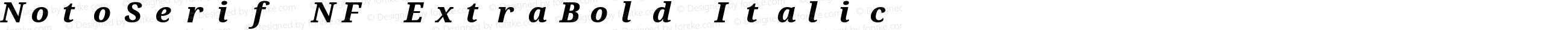 NotoSerif NF ExtraBold Italic