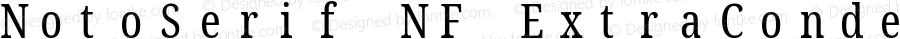 Noto Serif ExtraCondensed Nerd Font Complete Mono Windows Compatible