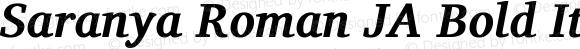 Saranya Roman JA Bold Italic