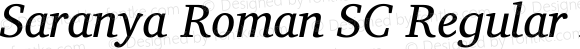 Saranya Roman SC Regular Italic