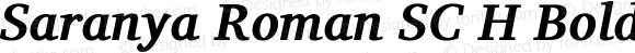 Saranya Roman SC H Bold Italic