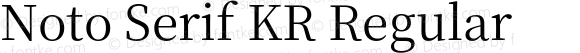 Noto Serif KR Regular