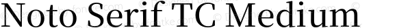 Noto Serif TC Medium