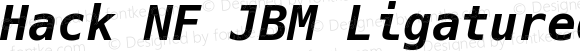Hack NF JBM Ligatured Bold Italic