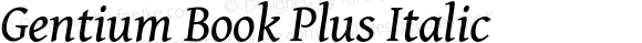 Gentium Book Plus Italic