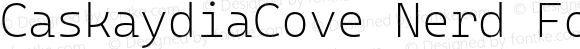 CaskaydiaCove Nerd Font ExtraLight