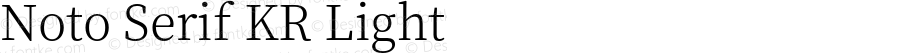 Noto Serif KR Light