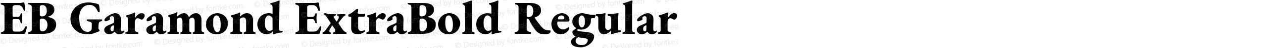 EB Garamond ExtraBold Regular