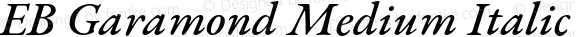 EB Garamond Medium Italic
