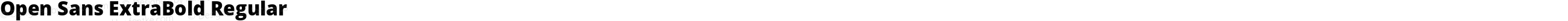Open Sans ExtraBold Regular