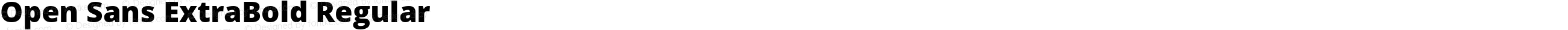 Open Sans ExtraBold Regular