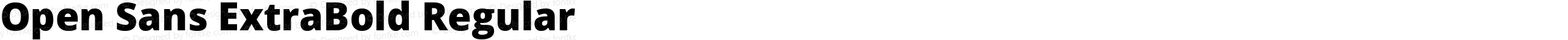 Open Sans ExtraBold Regular