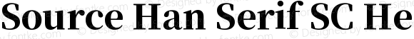 Source Han Serif SC Heavy Regular