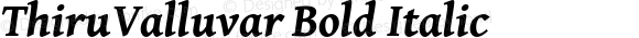 ThiruValluvar Bold Italic
