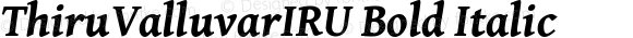 ThiruValluvarIRU Bold Italic