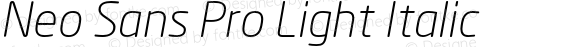 NeoSansPro-LightItalic