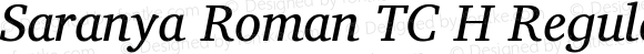 Saranya Roman TC H Regular Italic