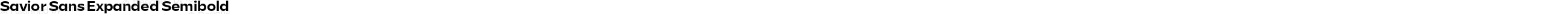Savior Sans Expanded Semibold