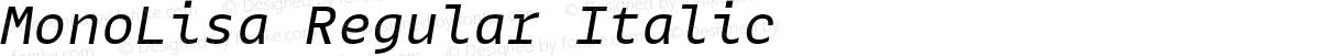 MonoLisa Regular Italic