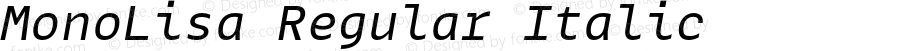 MonoLisa Regular Italic