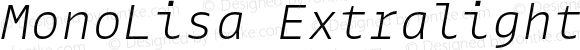 MonoLisa Extralight Italic