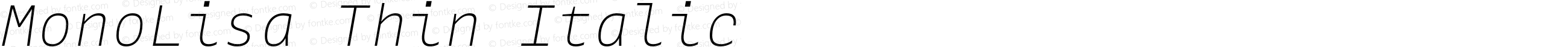 MonoLisa Thin Italic