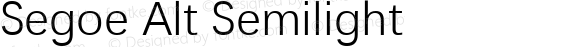 Segoe Alt Semilight Version 1.00