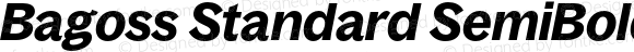 Bagoss Standard SemiBold Italic