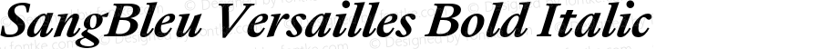 SangBleu Versailles Bold Italic