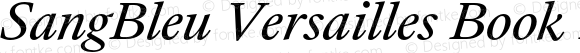 SangBleu Versailles Book Italic