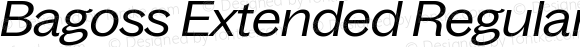 Bagoss Extended Regular Italic