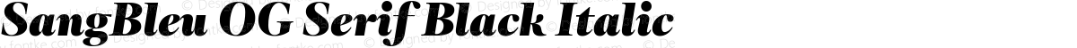 SangBleu OG Serif Black Italic