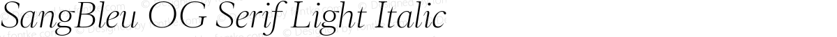 SangBleu OG Serif Light Italic