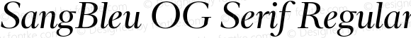 SangBleu OG Serif Regular Italic