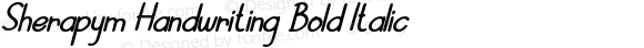 Sherapym Handwriting Bold Italic