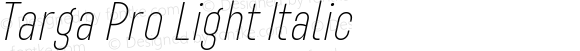 Targa Pro Light Italic