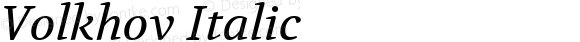 Volkhov Italic