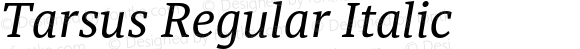 Tarsus Regular Italic