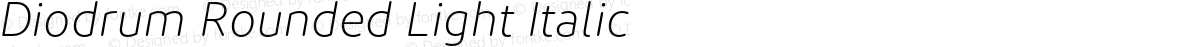 Diodrum Rounded Light Italic