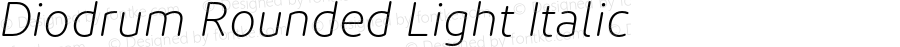 Diodrum Rounded Light Italic