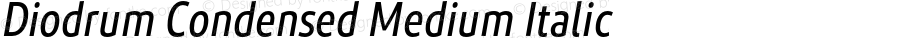 Diodrum Condensed Medium Italic