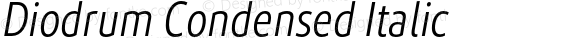 Diodrum Condensed Regular Italic