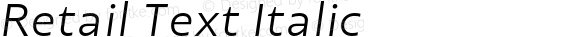 RetailText-Italic