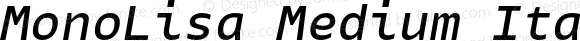 MonoLisa Medium Italic