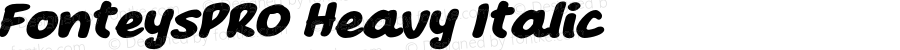 FonteysPRO Heavy Italic