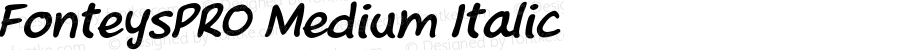 FonteysPRO Medium Italic