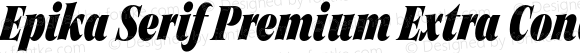 Epika Serif Premium Extra Condensed Heavy Italic